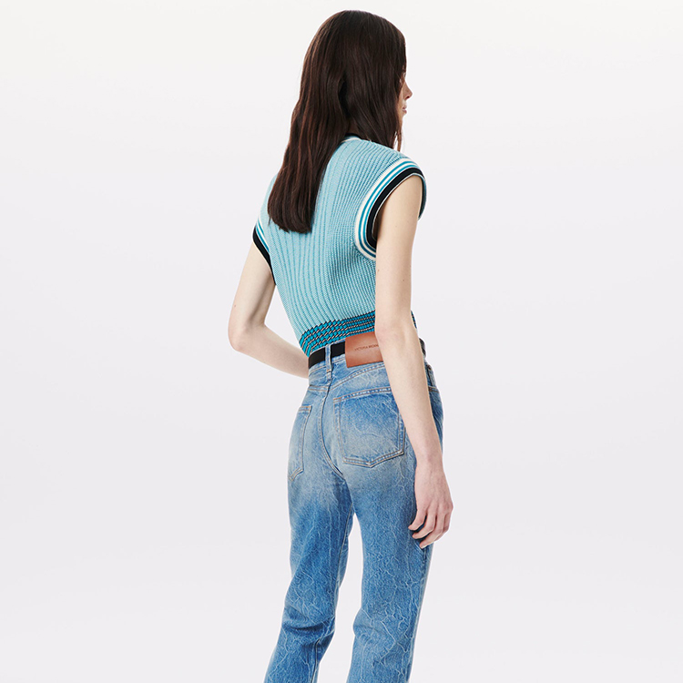 Knitted Crew Neck Summer Sweater Top