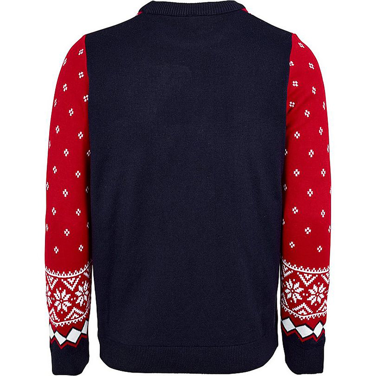 Round Neck Knit Football Christmas Jumper
