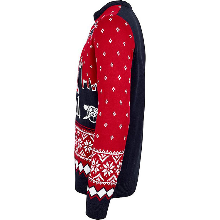 Round Neck Knit Football Christmas Jumper