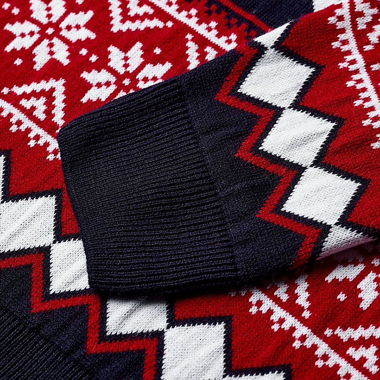 Round Neck Knit Football Christmas Jumper