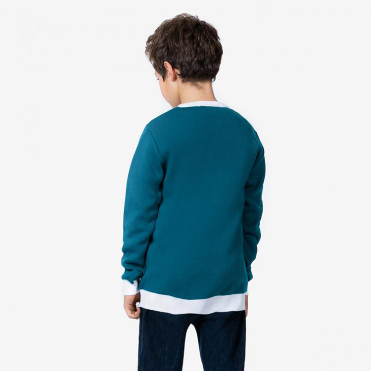 Factory Knitted Kid Christmas Football Sweater