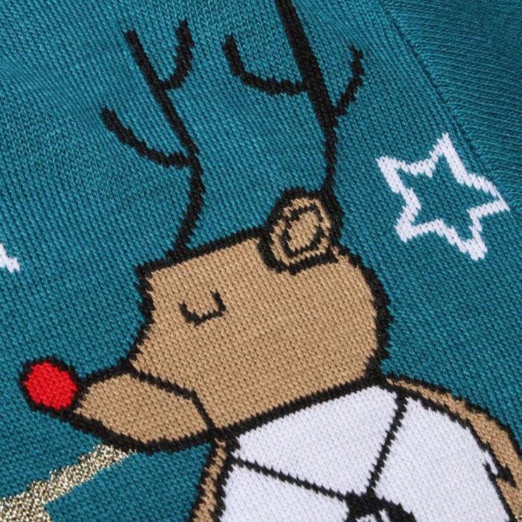 Factory Knitted Kid Christmas Football Sweater