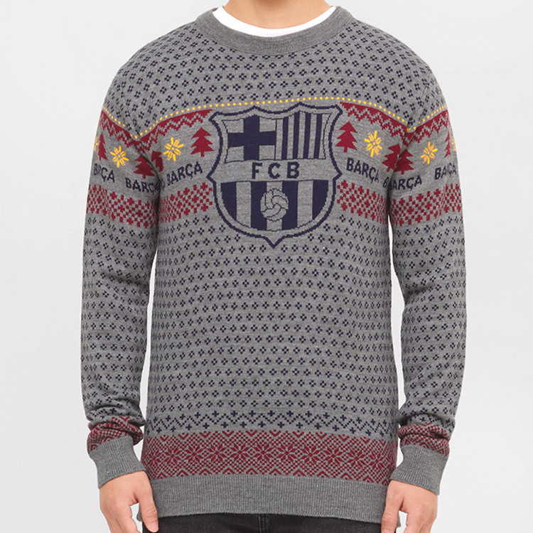 Men Football Christmas Tree Pullover Sweater