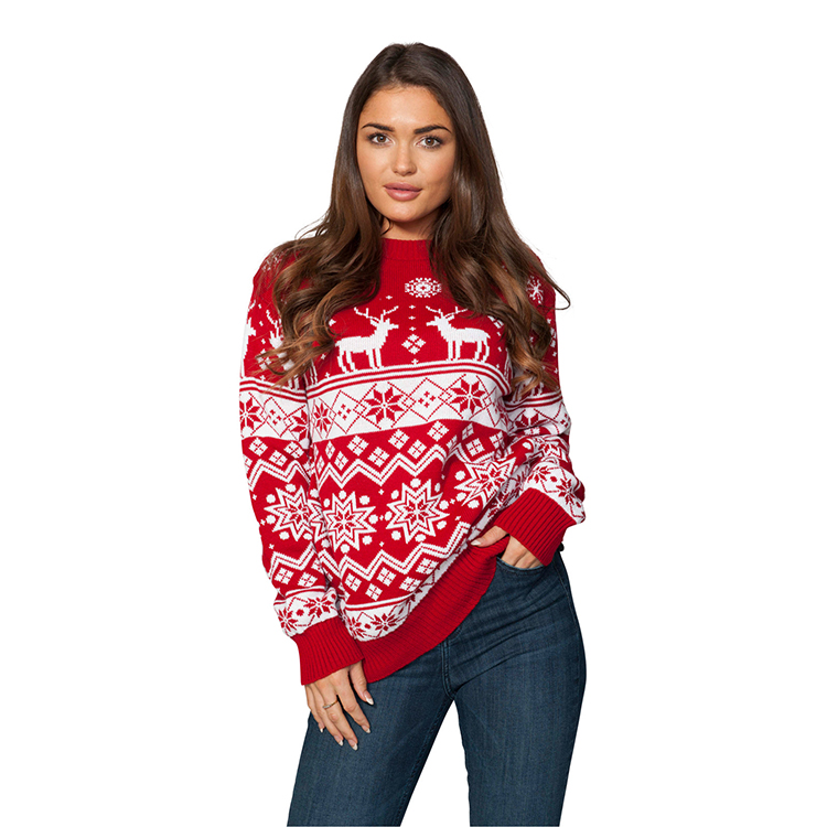 Crewneck Family Knitted Christmas Sweater