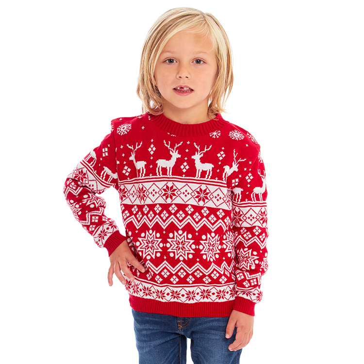 Crewneck Family Knitted Christmas Sweater