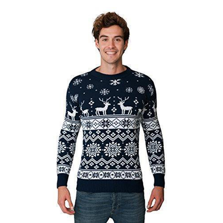 Black Knitted Xmas Family Sweater