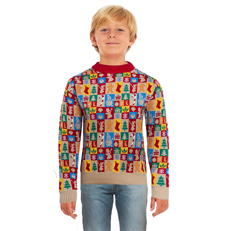 Round Neck Knit Family Christmas Jumpers