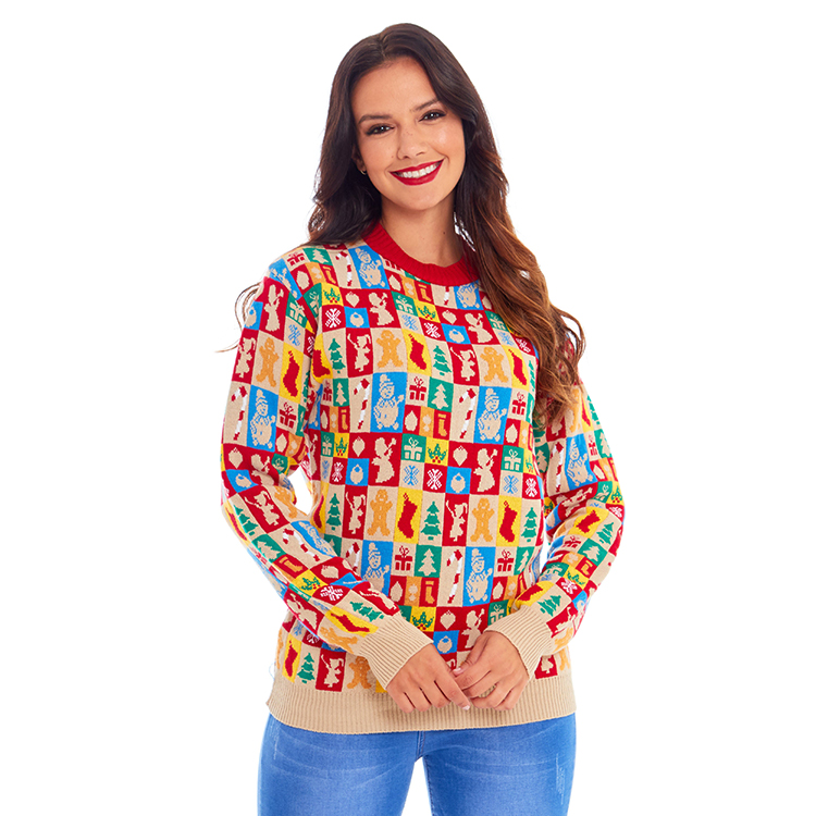 Round Neck Knit Family Christmas Jumpers