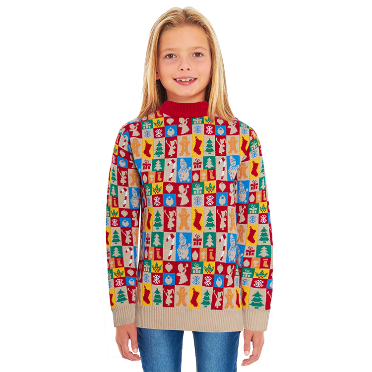 Round Neck Knit Family Christmas Jumpers