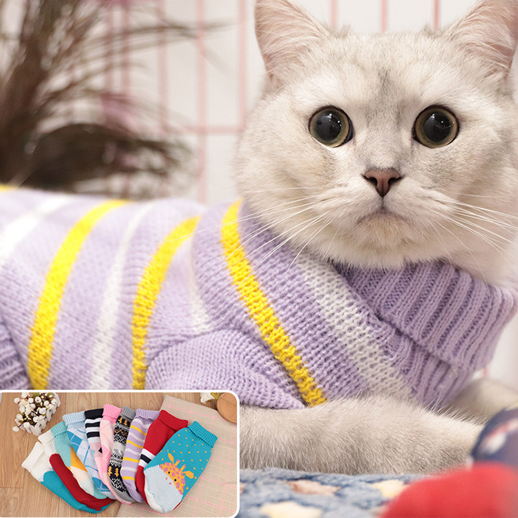 Classic Cute Knit Cat Pullover Sweater